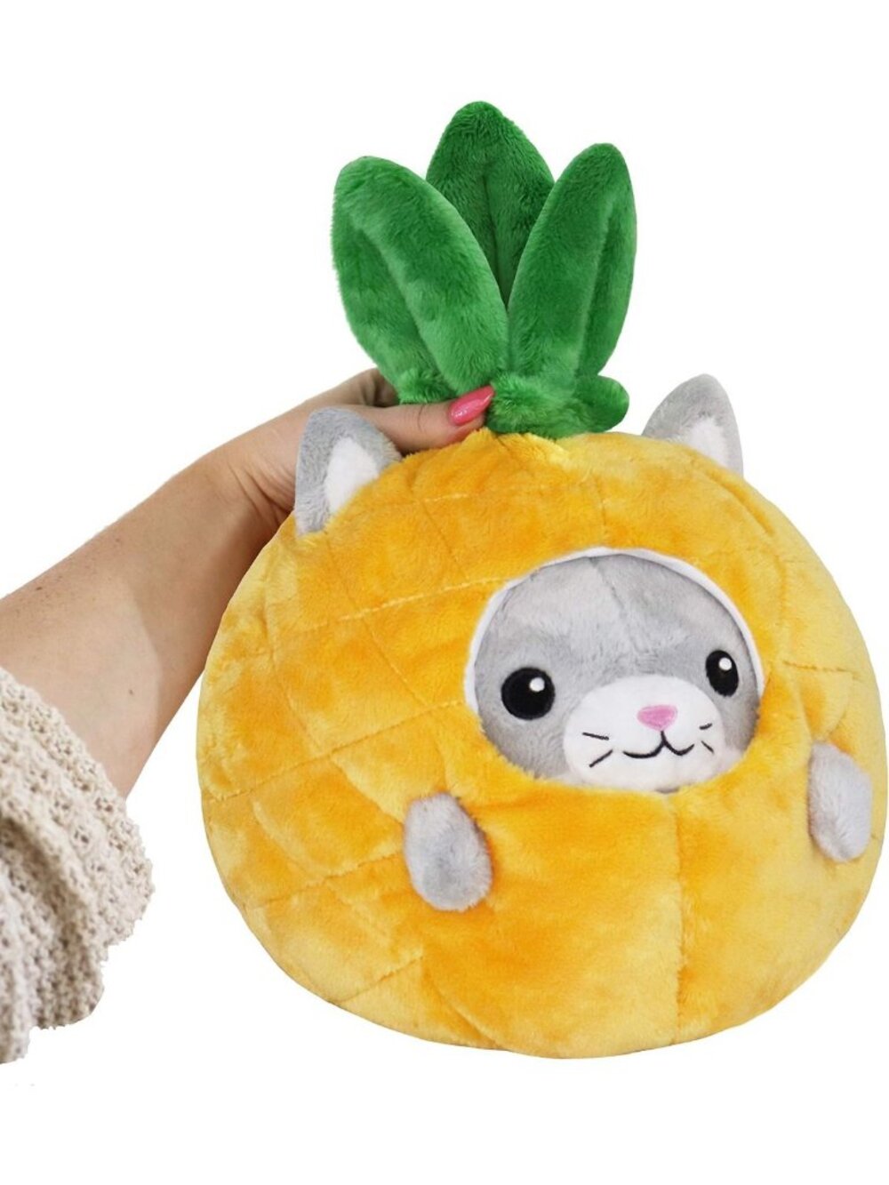 Adorable Pineapple Undercover Kitty - 7" Soft Toy Collectible Stuffed Animal
